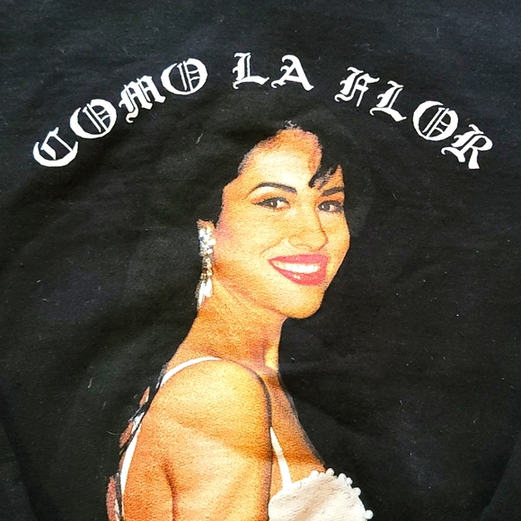 Selena Quintanilla | black crewneck sweatshirt | Women's S - Picture 3 of 5